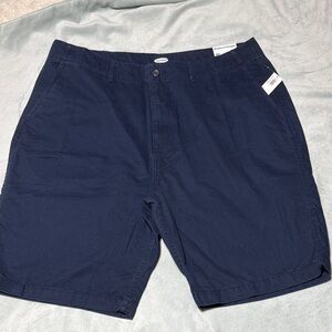 Old Navy Men's Dark Blue Flat Front Shorts